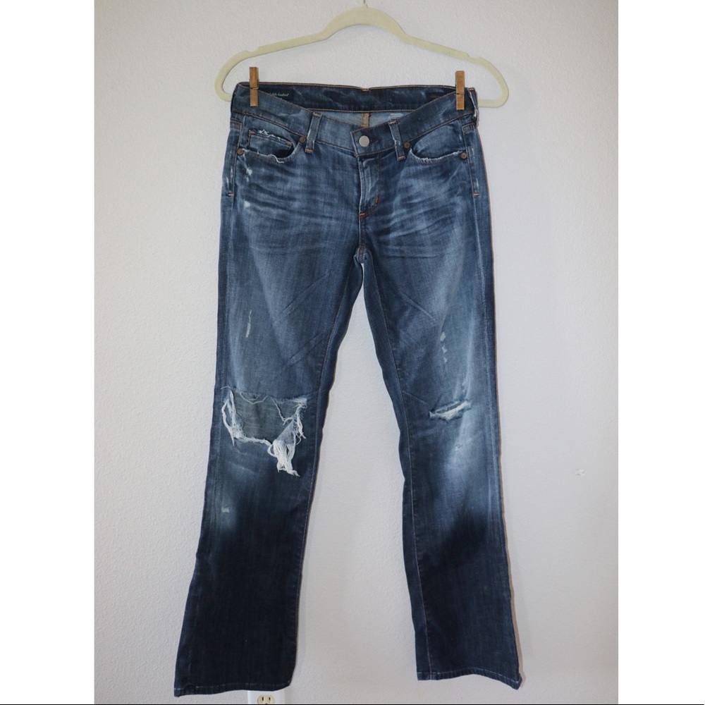 Citizens of Humanity Women’s Distressed Bootcut Jeans